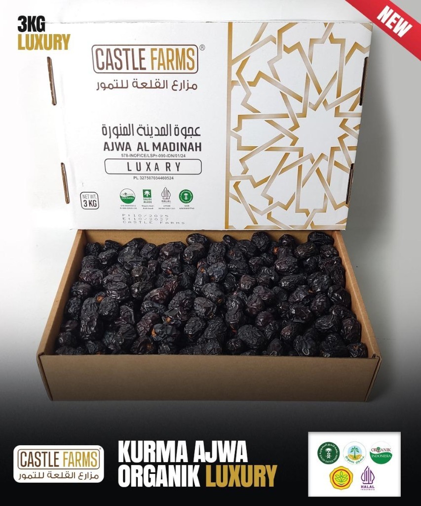 Kurma Ajwa Castle Farms 3KG Luxury